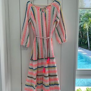 COPY Boden multicolored striped cotton summer dress Sz M